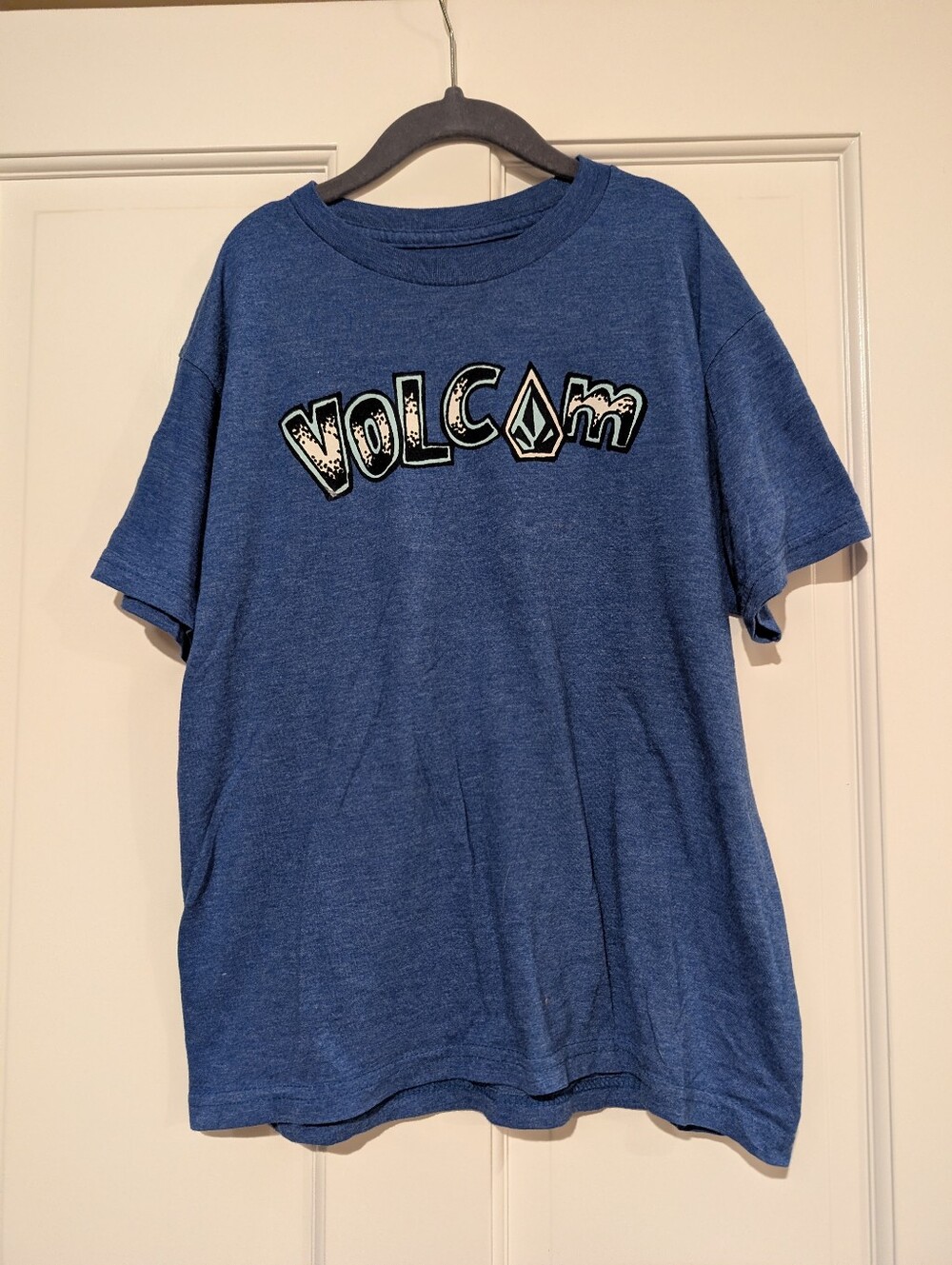Boy's Volcom Navy Blue Logo Graphic Tee